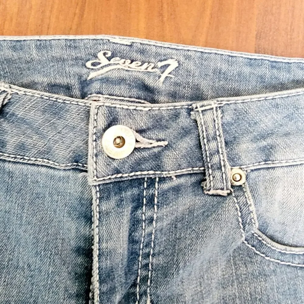 SEVEN7 GIRL EMBROIDERED /DAZZLE JEANS SIZE 10P